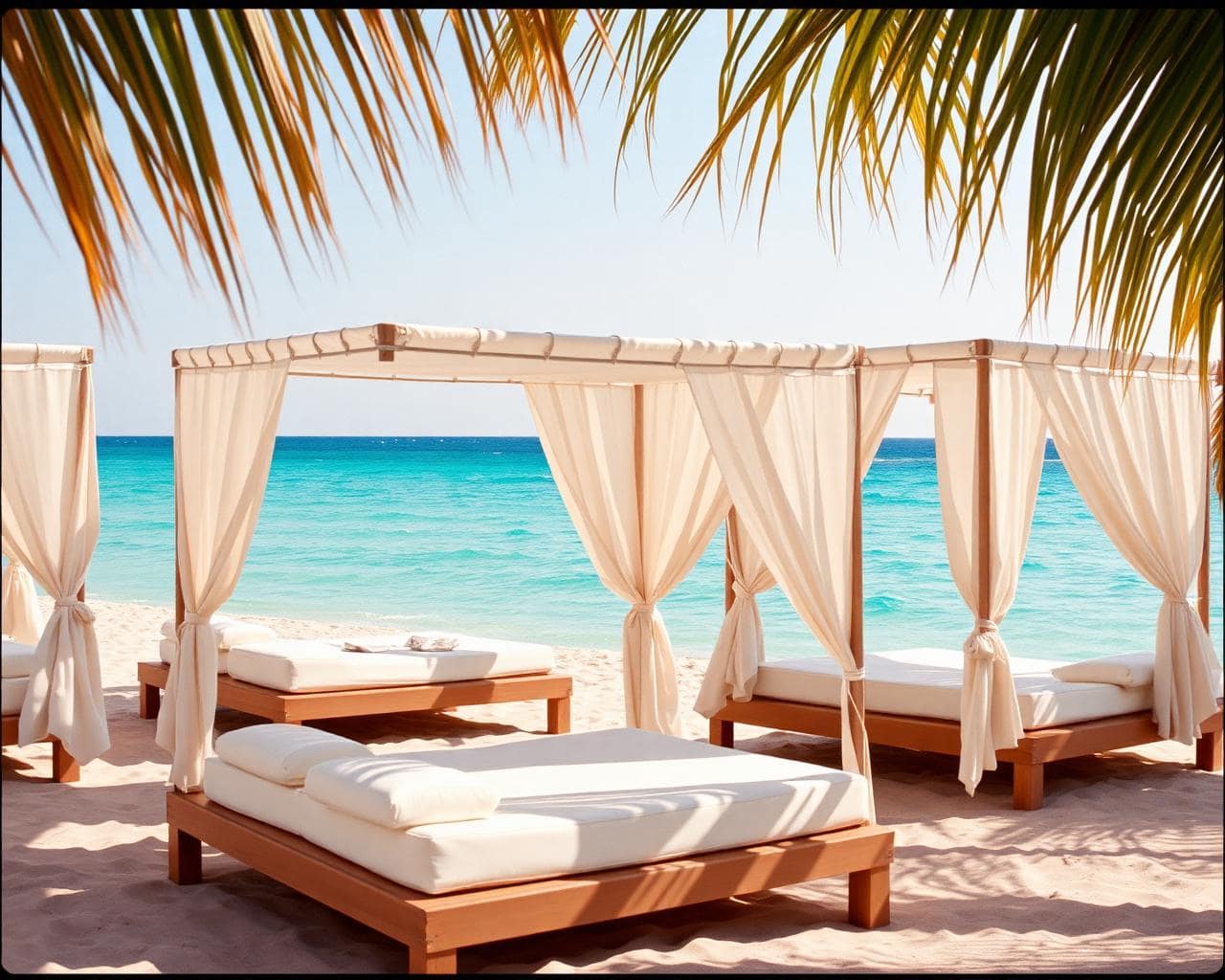 Luxury beach club vibe